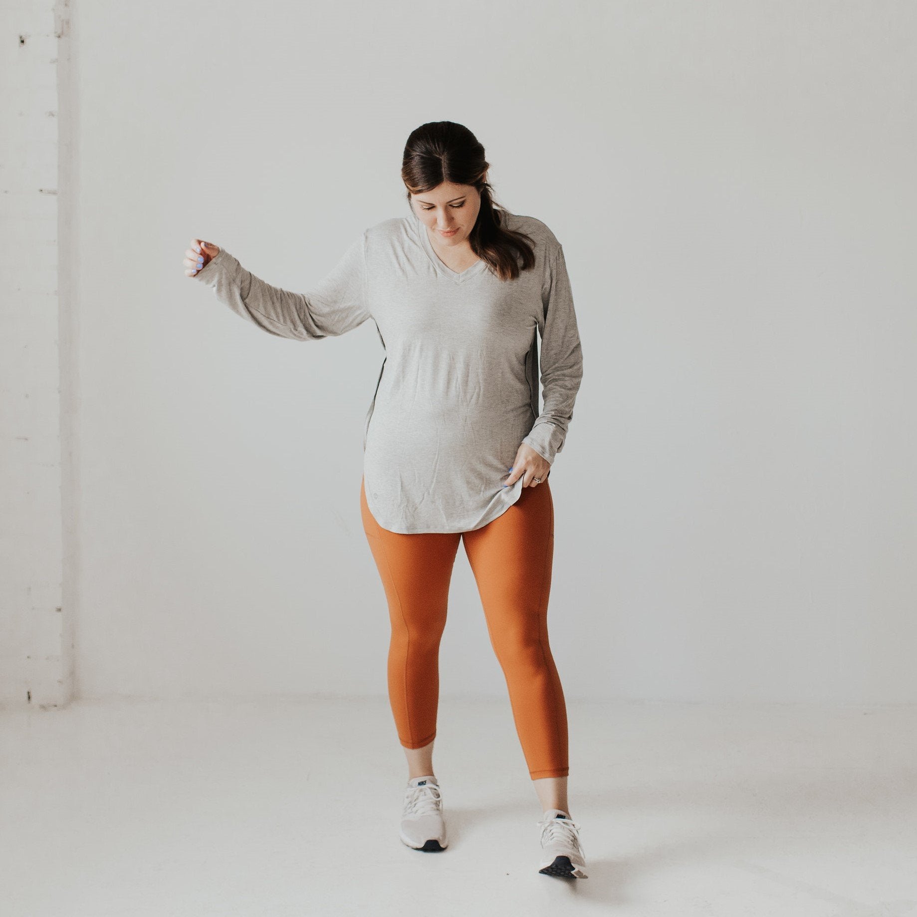 Boyfriend Long Sleeve - Gray- FINAL SALE