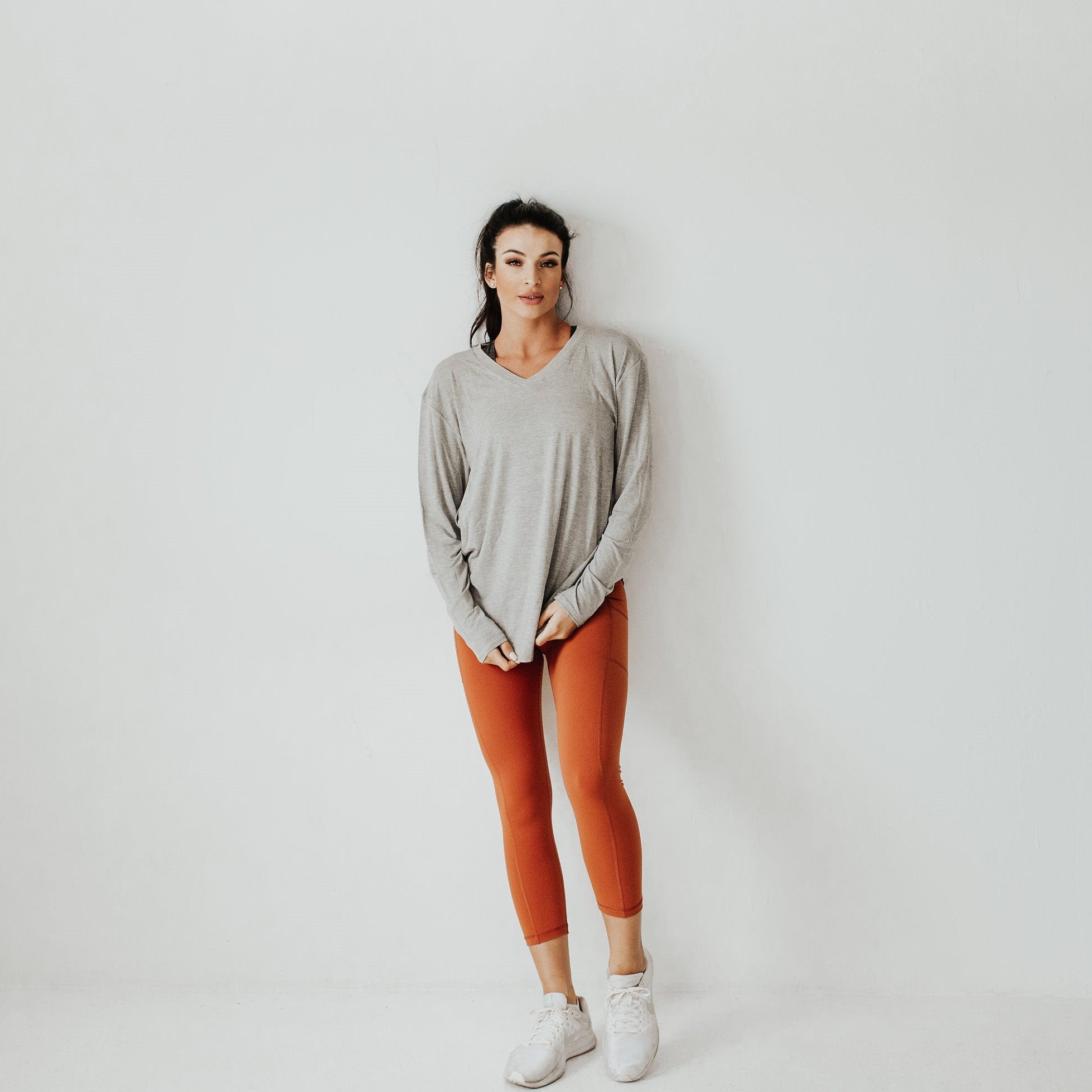 Boyfriend Long Sleeve - Gray- FINAL SALE