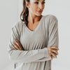 Boyfriend Long Sleeve - Gray- FINAL SALE