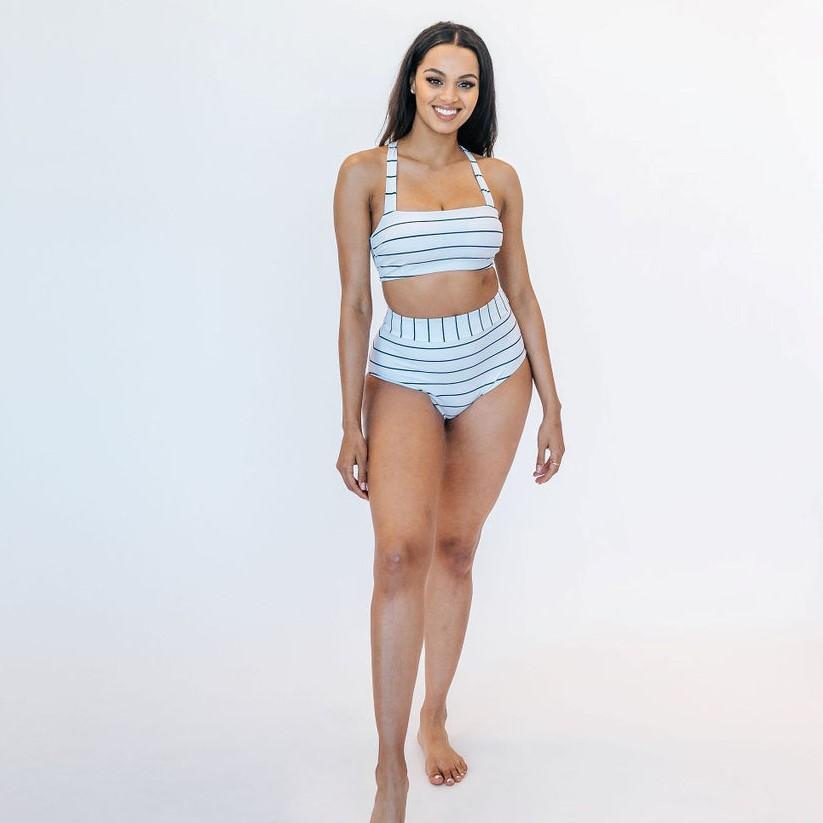 Page High Waisted Swim Bottoms - Sailor