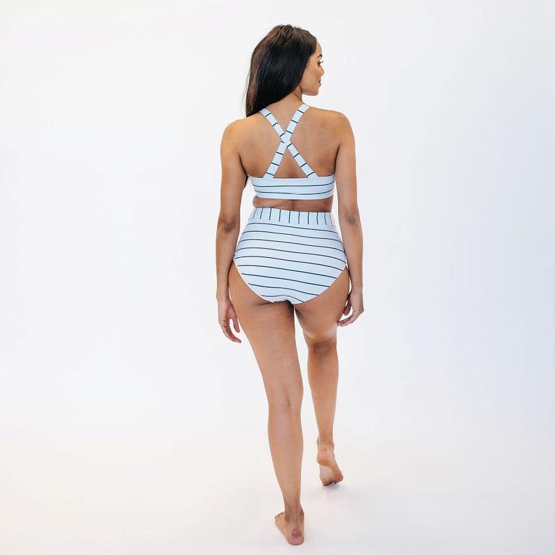 Page High Waisted Swim Bottoms - Sailor