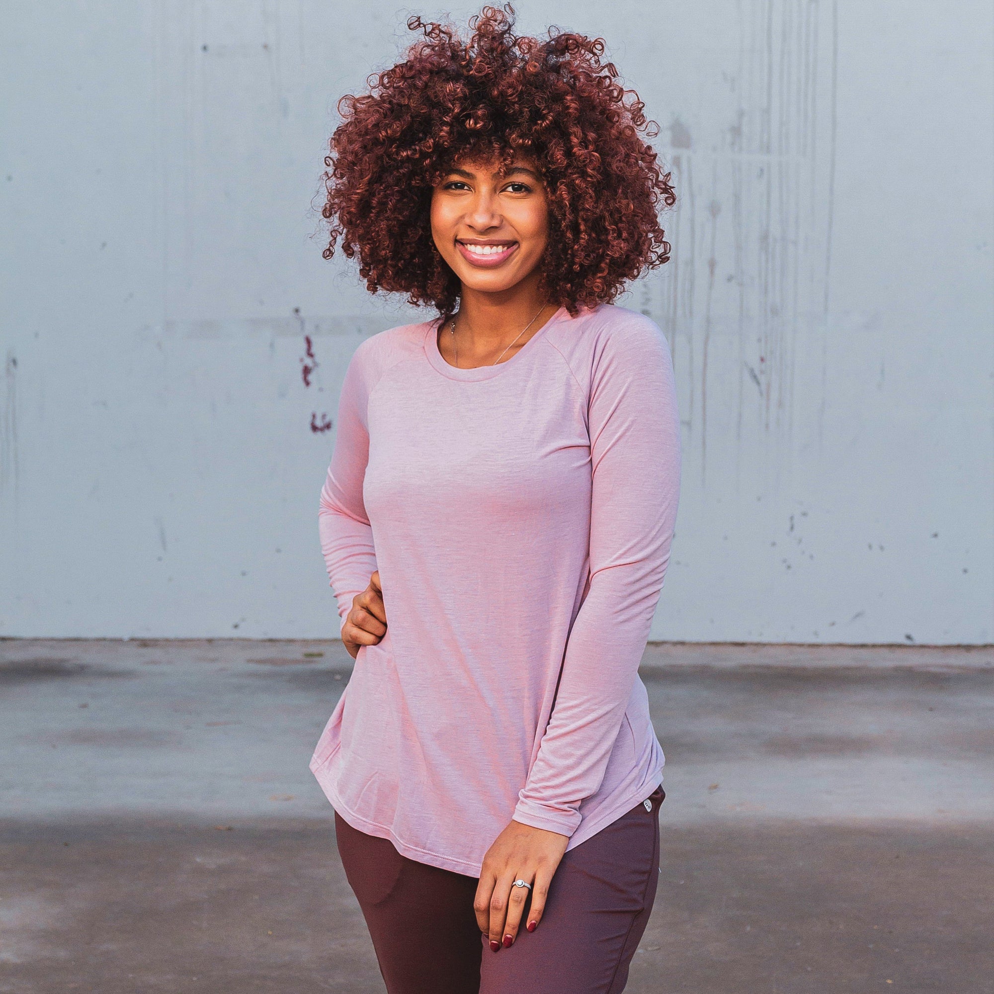 Tie Back Long Sleeve - Blush