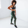 Alpine Laser Cut Leggings - Evergreen - Senita Athletics