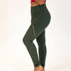 Alpine Laser Cut Leggings - Evergreen - Senita Athletics