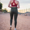 Alpine Laser Cut Leggings - Evergreen - Senita Athletics