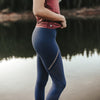 Alpine Laser Cut Leggings - Light Navy - Senita Athletics