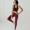 Alpine Laser Cut Leggings - Mulberry - Senita Athletics