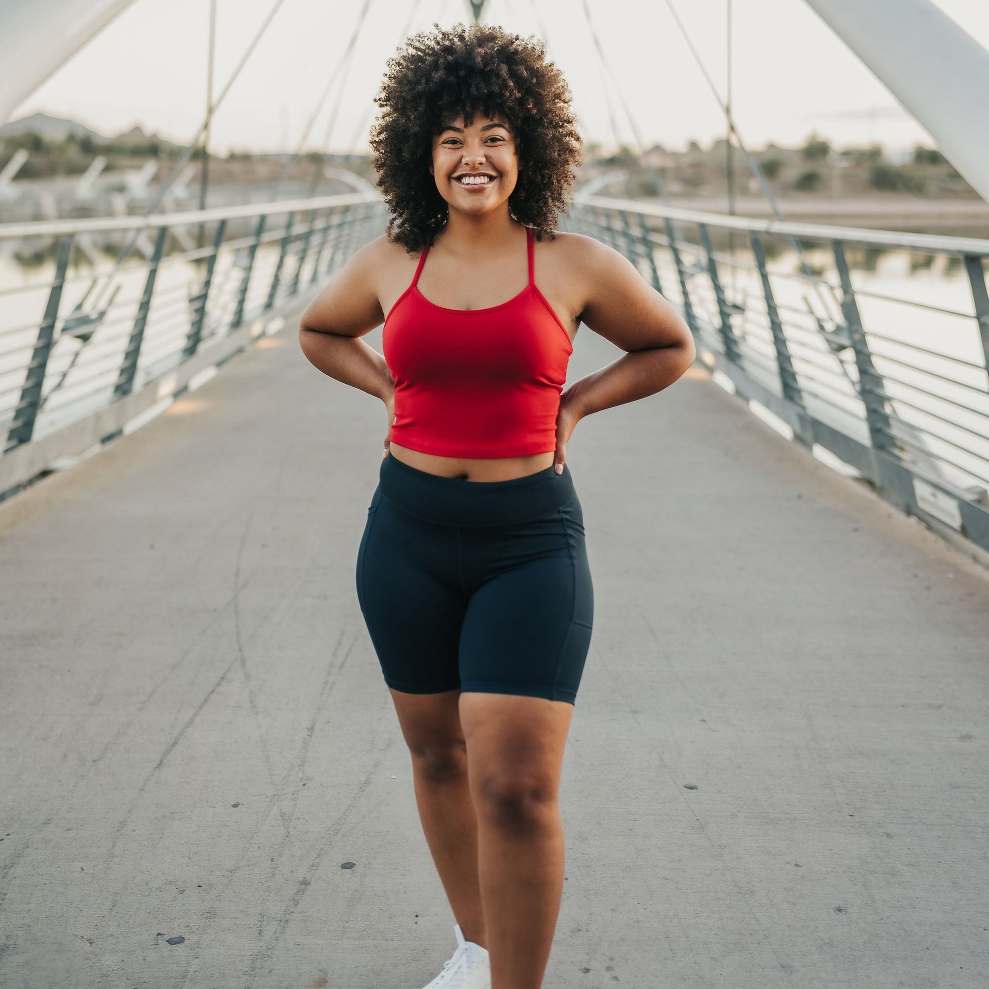 Ava Crop Top - Cherry - Senita Athletics
