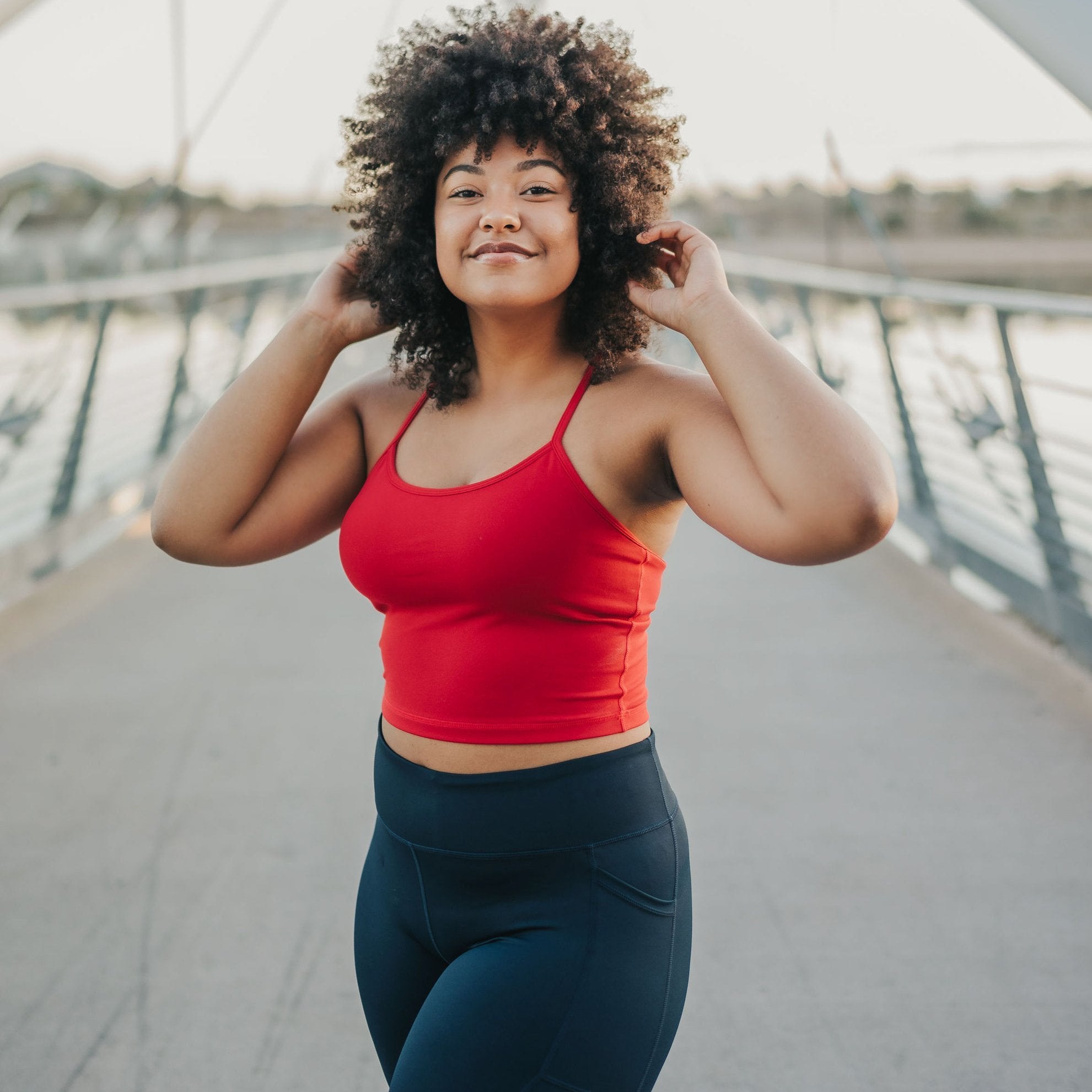 Ava Crop Top - Cherry - Senita Athletics