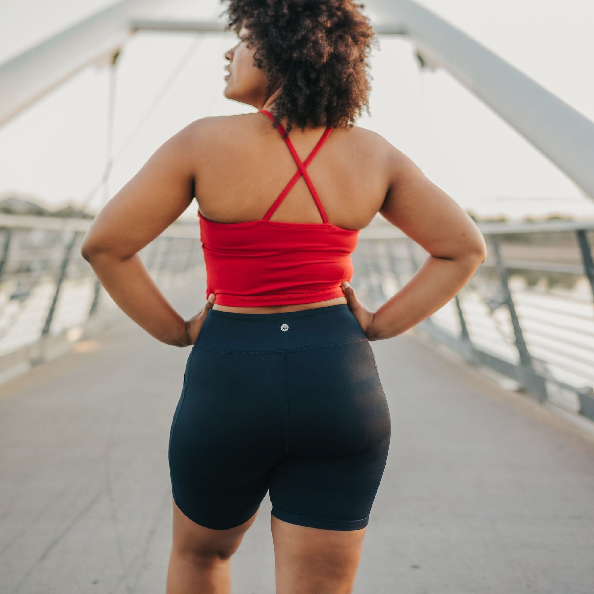 Ava Crop Top - Cherry - Senita Athletics