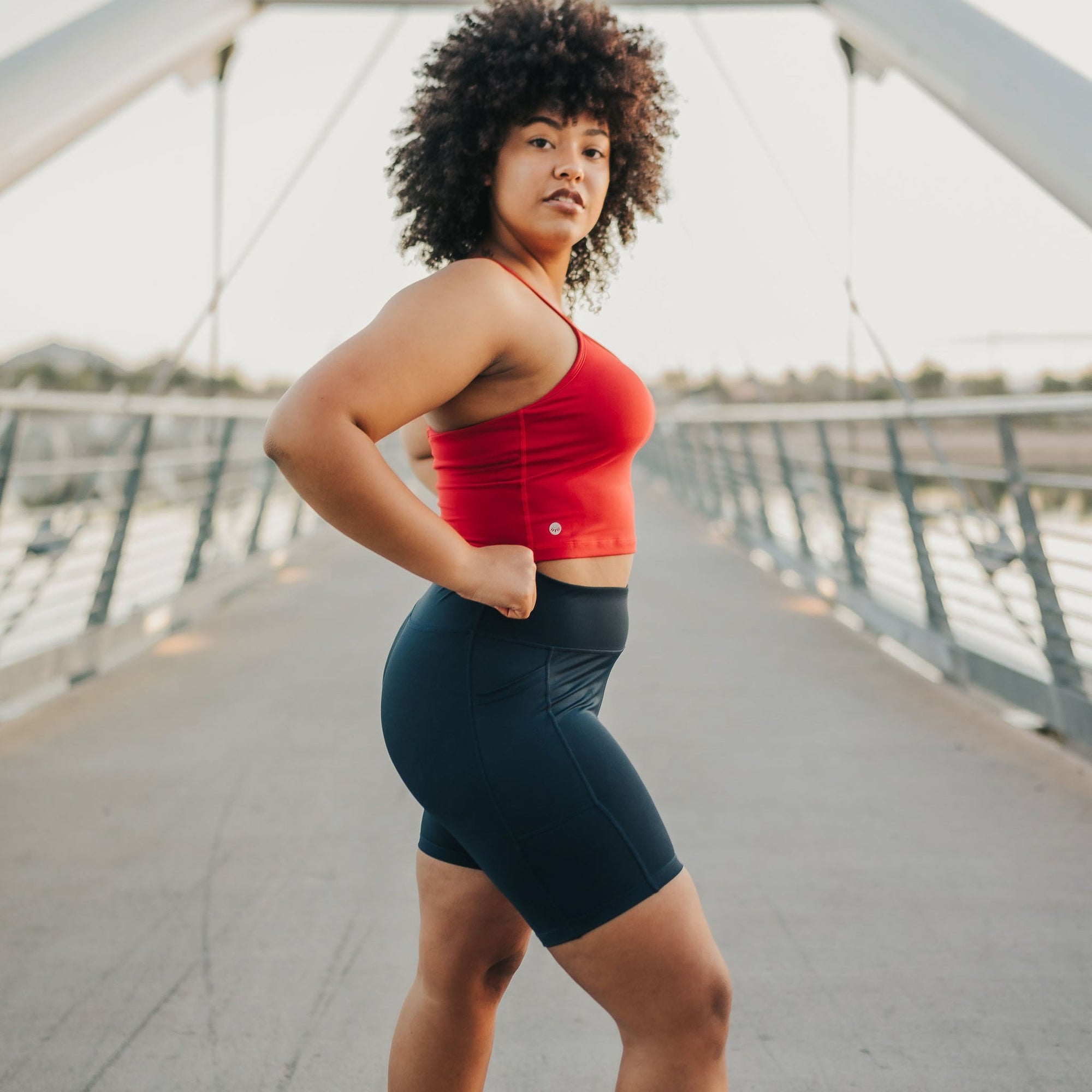 Ava Crop Top - Cherry - Senita Athletics