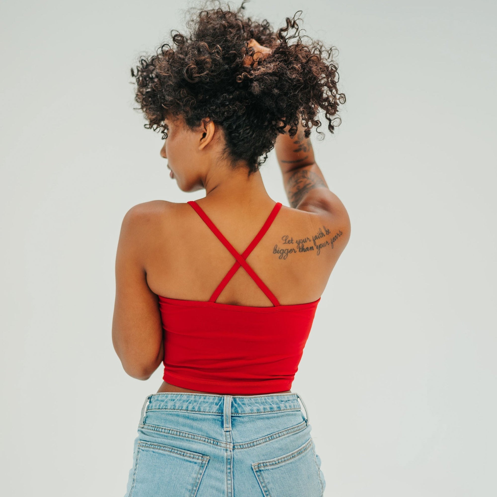 Ava Crop Top - Cherry - Senita Athletics