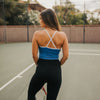 Ava Crop Top - Classic Blue - Senita Athletics