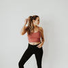 Ava Crop Top - Marsala - Senita Athletics