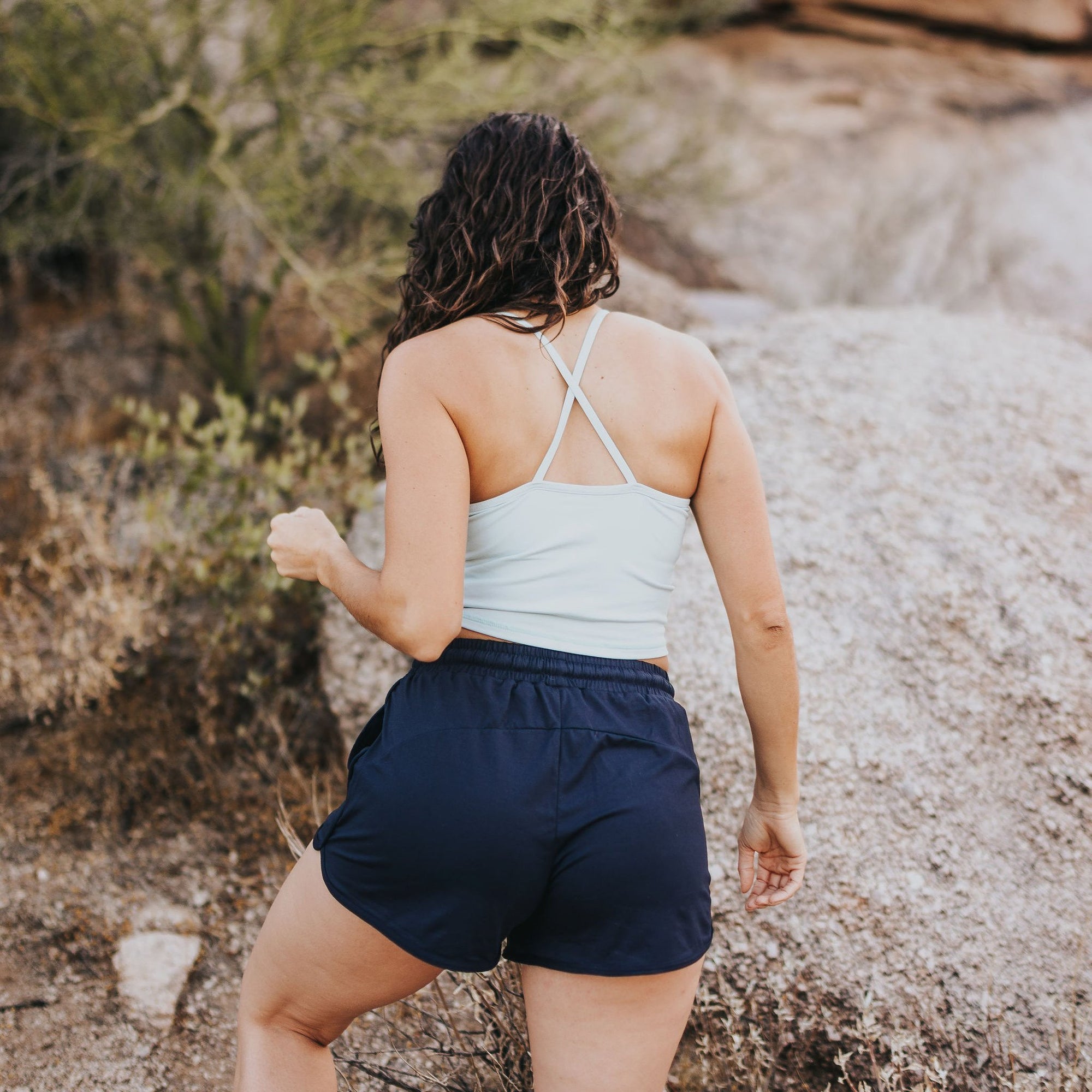 Ava Crop Top - Powder Blue - Senita Athletics