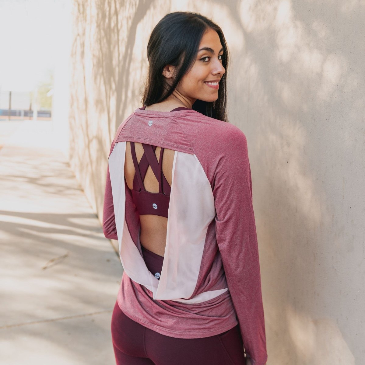Barre Long Sleeve 2 - Marsala - Senita Athletics