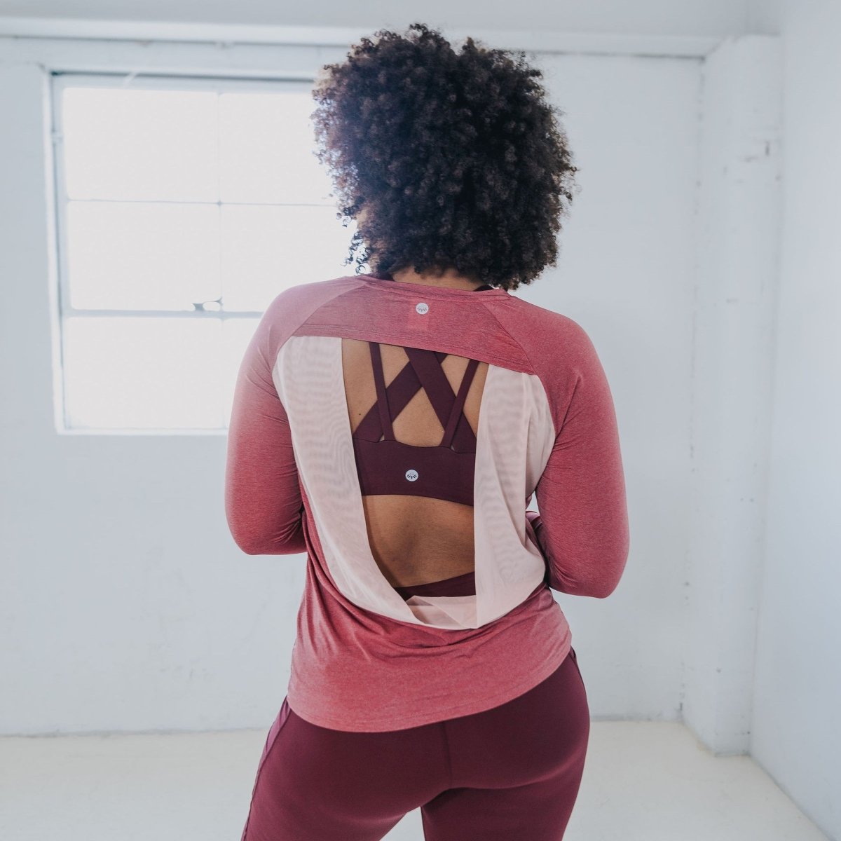 Barre Long Sleeve 2 - Marsala - Senita Athletics