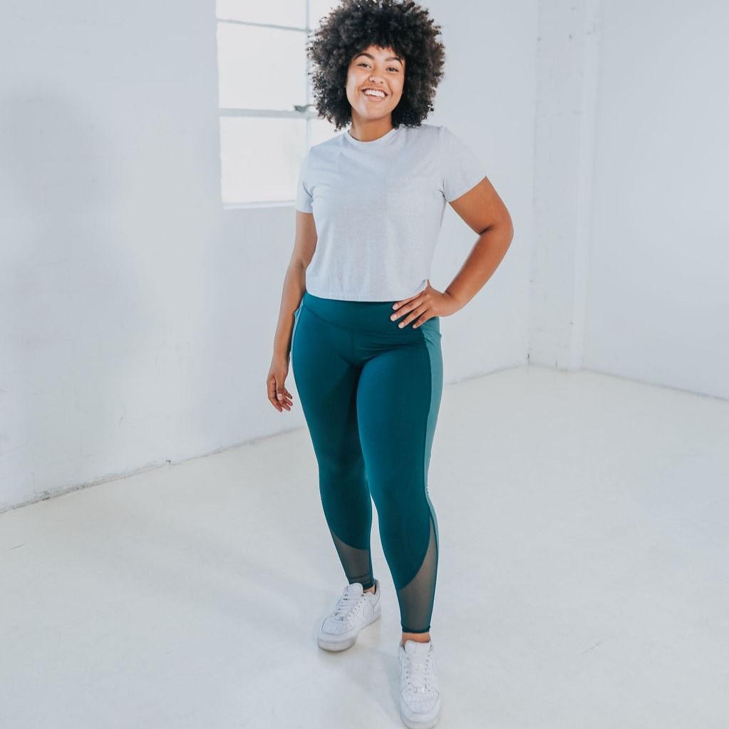 Barre Mesh Leggings - Ponderosa - Senita Athletics