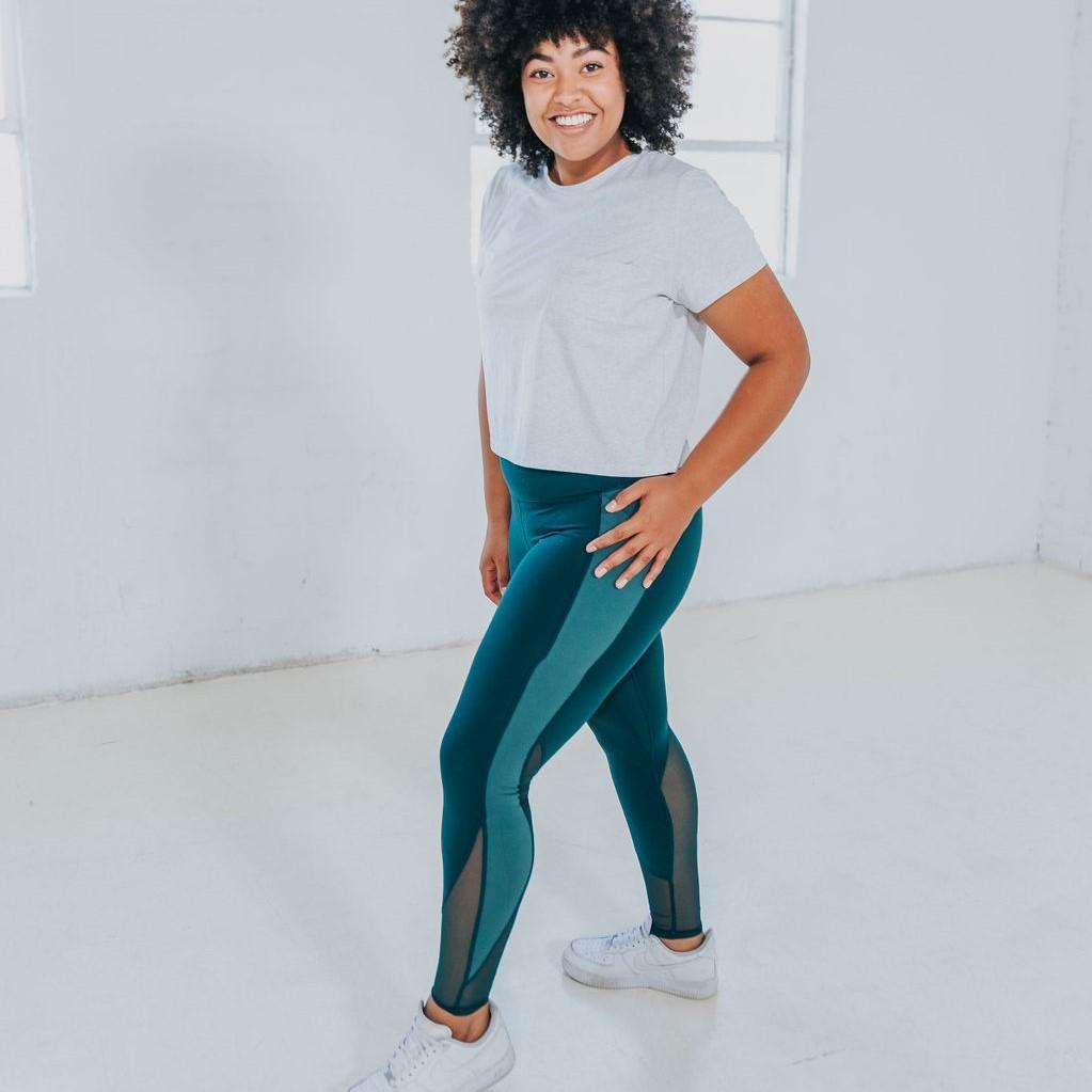 Barre Mesh Leggings - Ponderosa - Senita Athletics