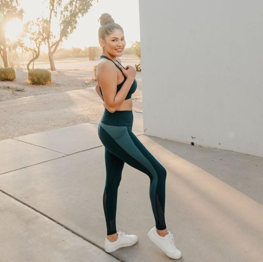 Barre Mesh Leggings - Ponderosa - Senita Athletics
