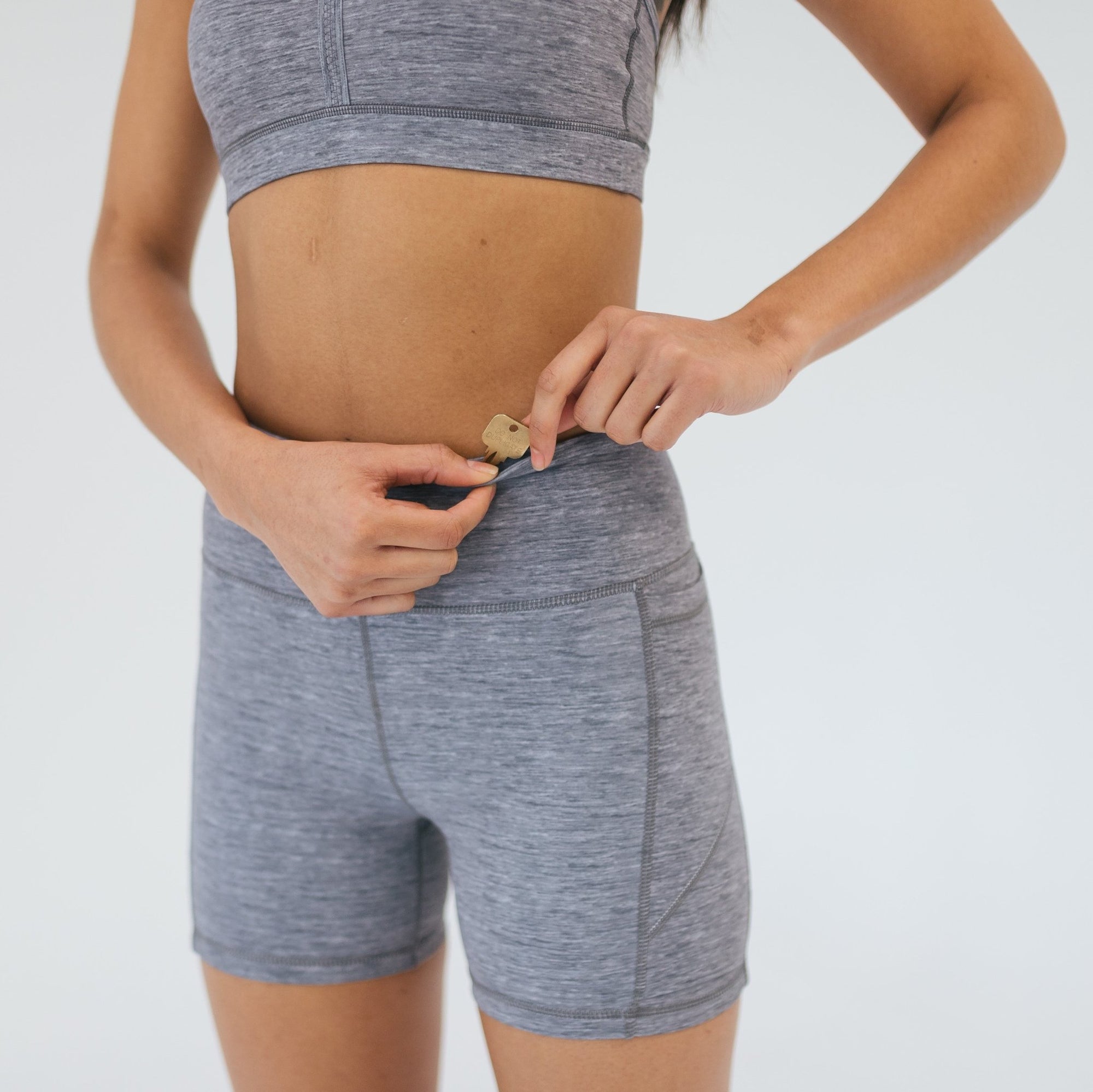 Baseline Shorts (5 in. inseam) - Heathered Gray - Senita Athletics