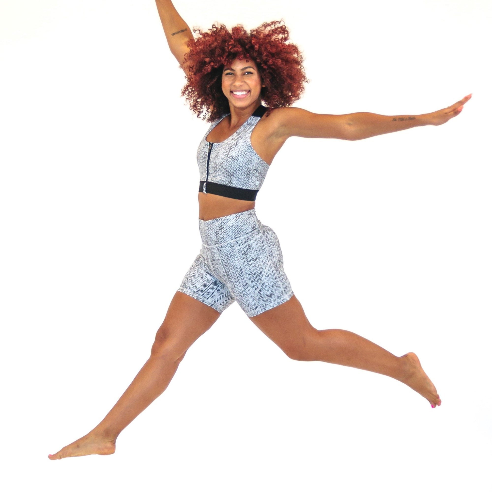 Baseline Shorts (5 in. inseam) - Herringbone - Senita Athletics