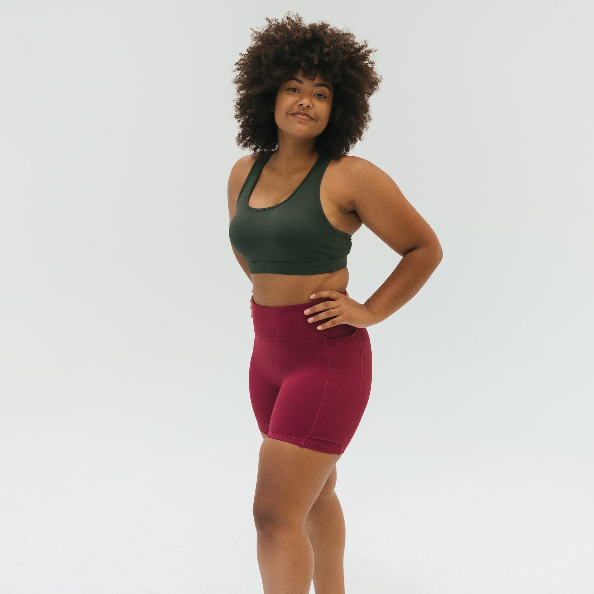 Baseline Shorts (5 in. inseam) - Merlot - Senita Athletics
