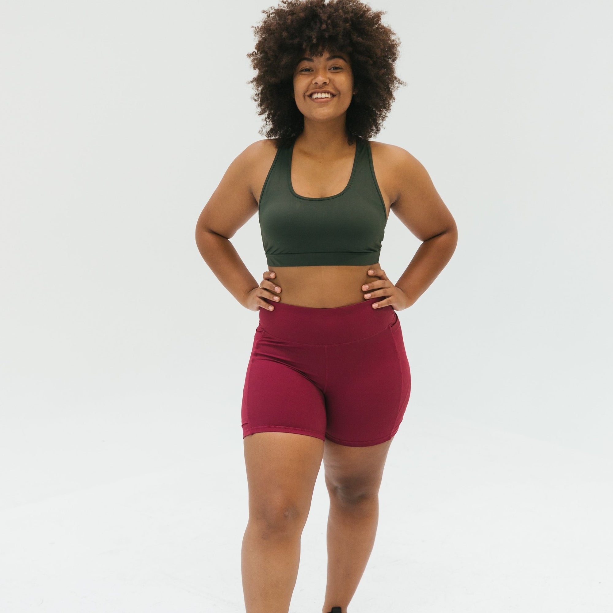 Baseline Shorts (5 in. inseam) - Merlot - Senita Athletics