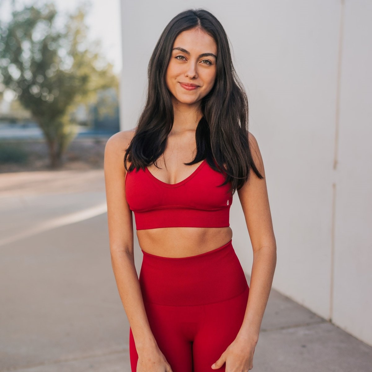 Beyond Seamless Sports Bra - Cherry - Senita Athletics