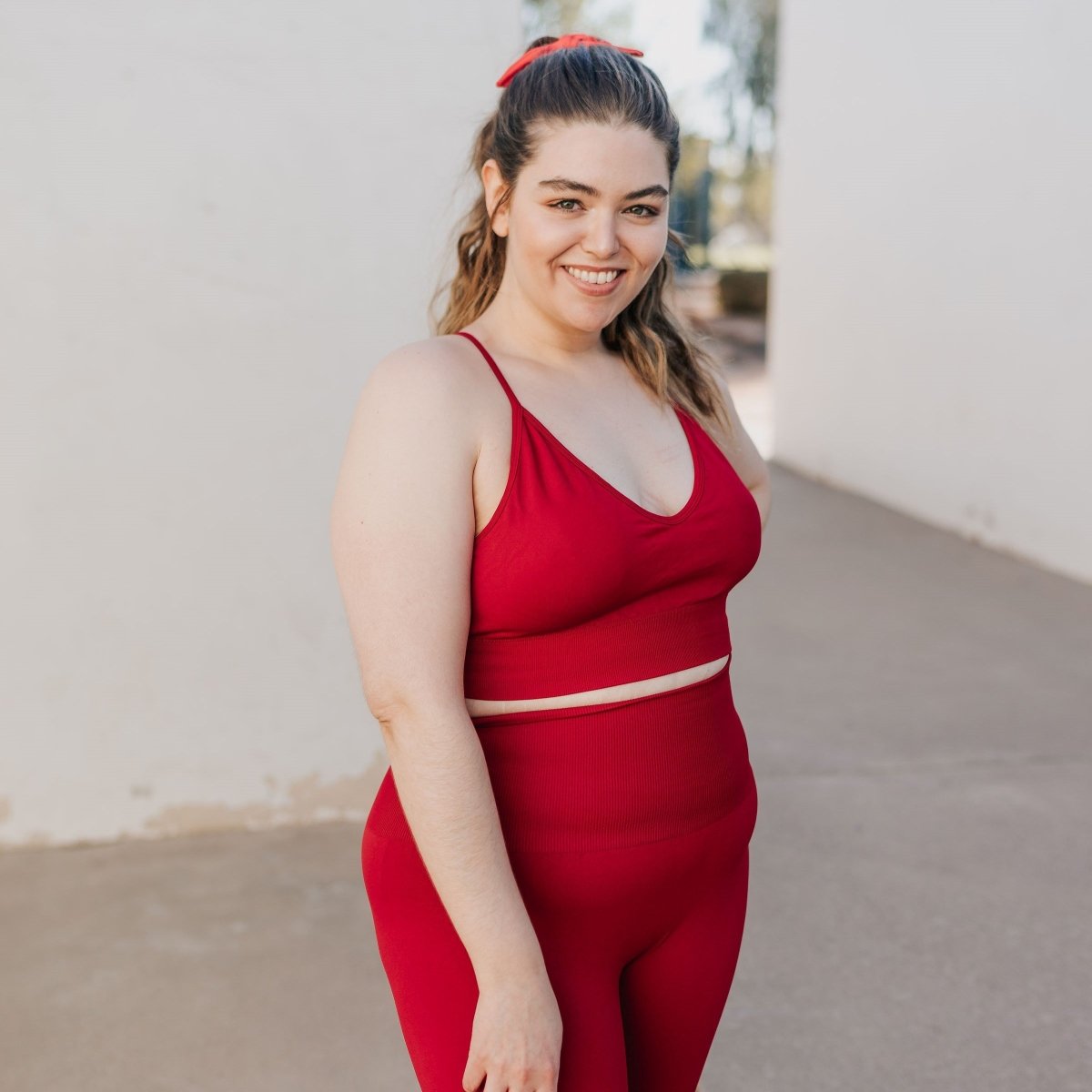 Beyond Seamless Sports Bra - Cherry - Senita Athletics