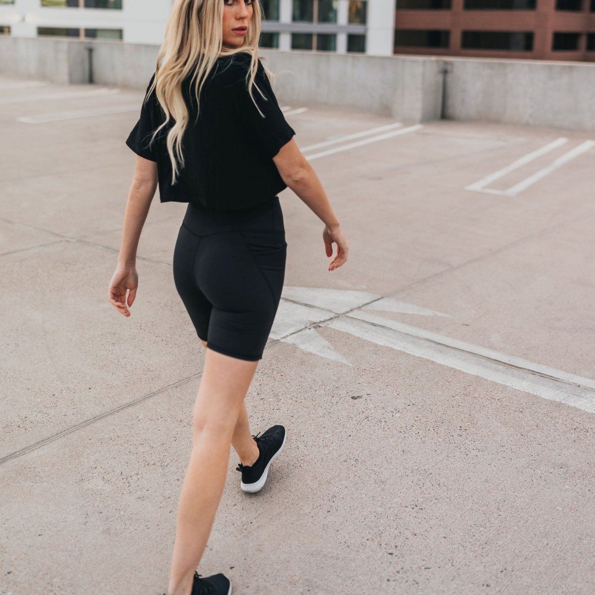Biker Shorts (8 in. inseam) - Black - Senita Athletics