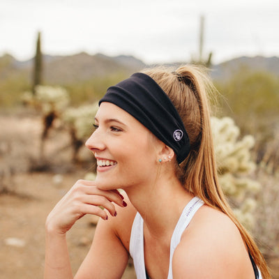 Boho No-Slip Headband - Black - Senita Athletics