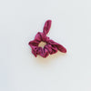 Bow Scrunchie - Merlot - Senita Athletics