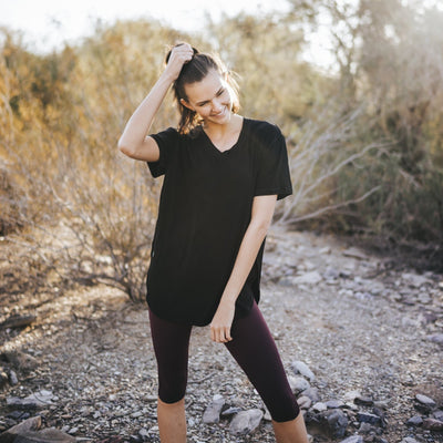 Boyfriend Tee - Black - Senita Athletics