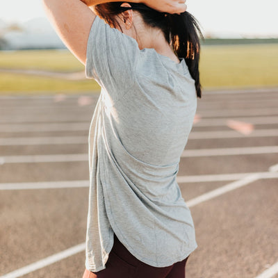 Boyfriend Tee - Gray - Senita Athletics