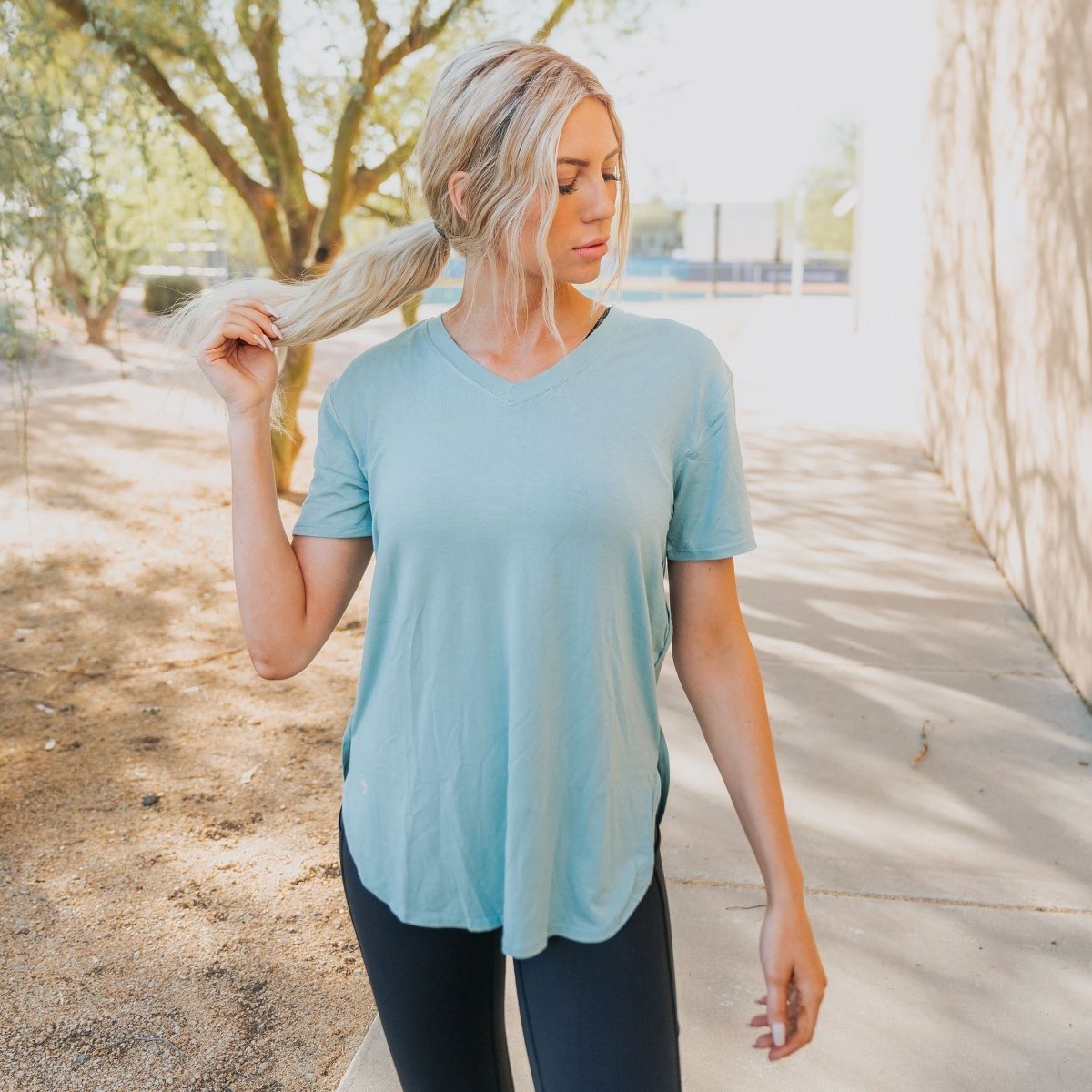 Boyfriend Tee - Seafoam - Senita Athletics