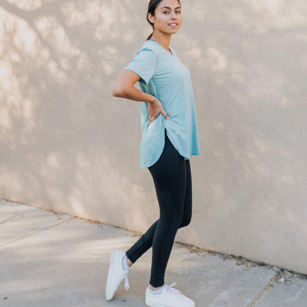 Boyfriend Tee - Seafoam - Senita Athletics