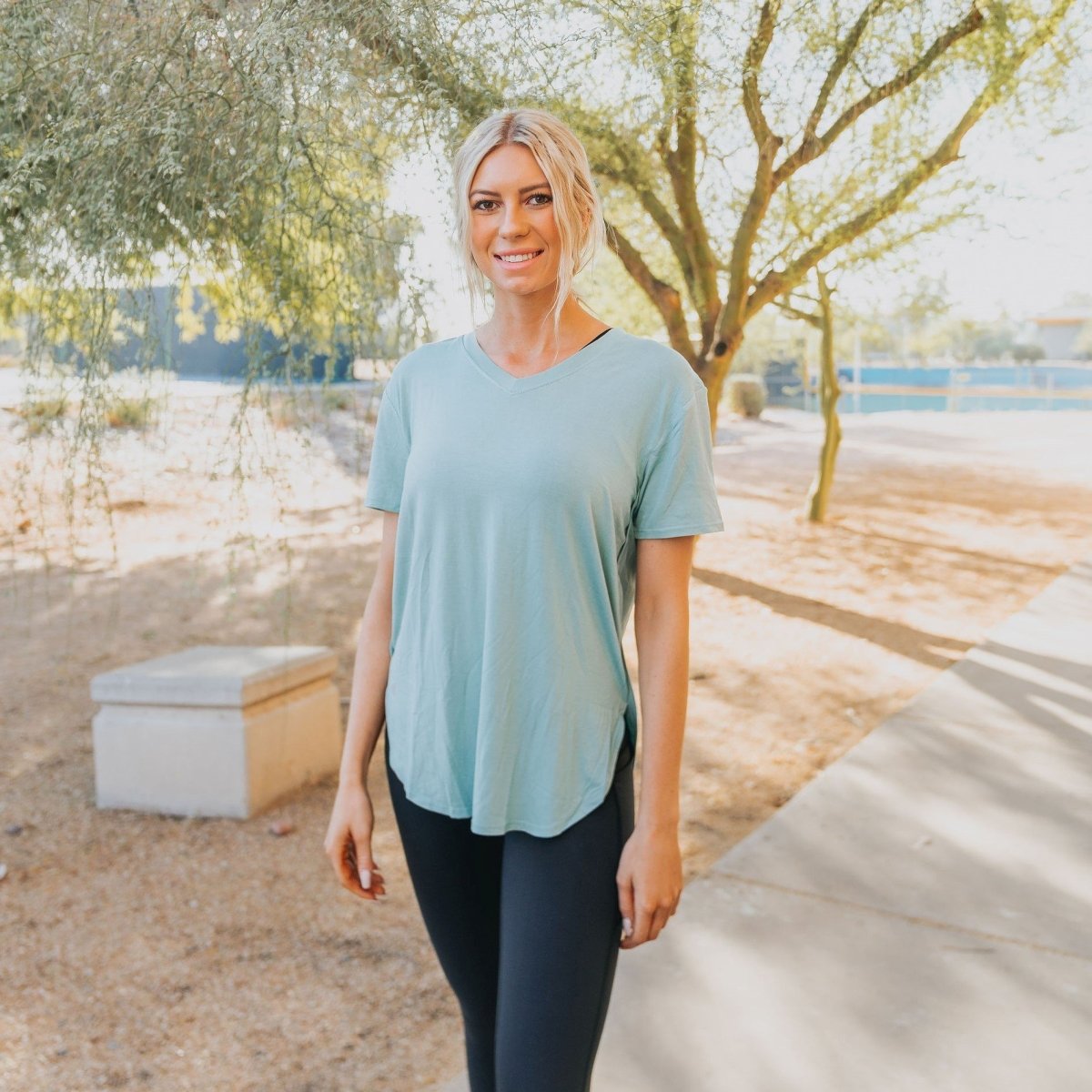 Boyfriend Tee - Seafoam - Senita Athletics
