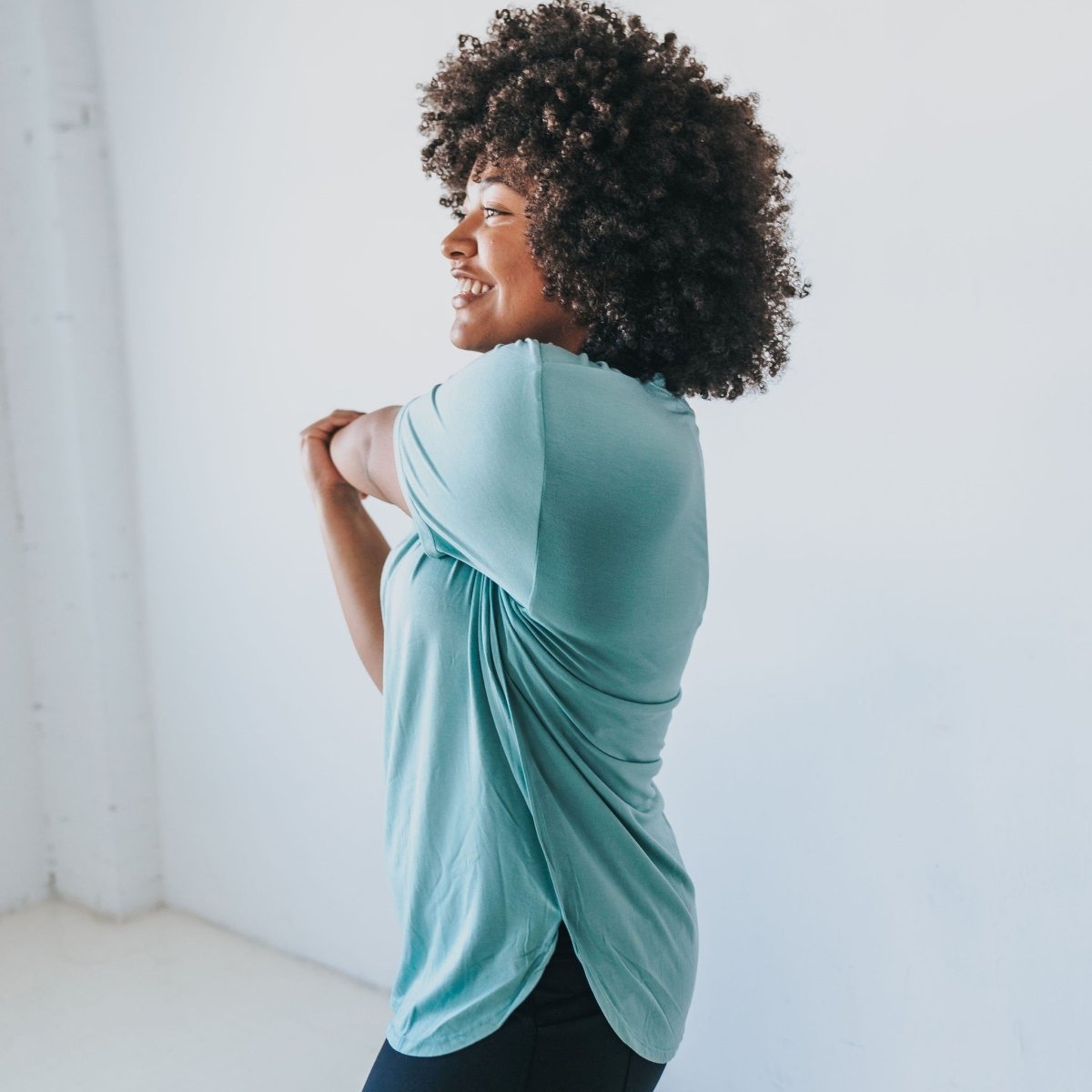 Boyfriend Tee - Seafoam - Senita Athletics