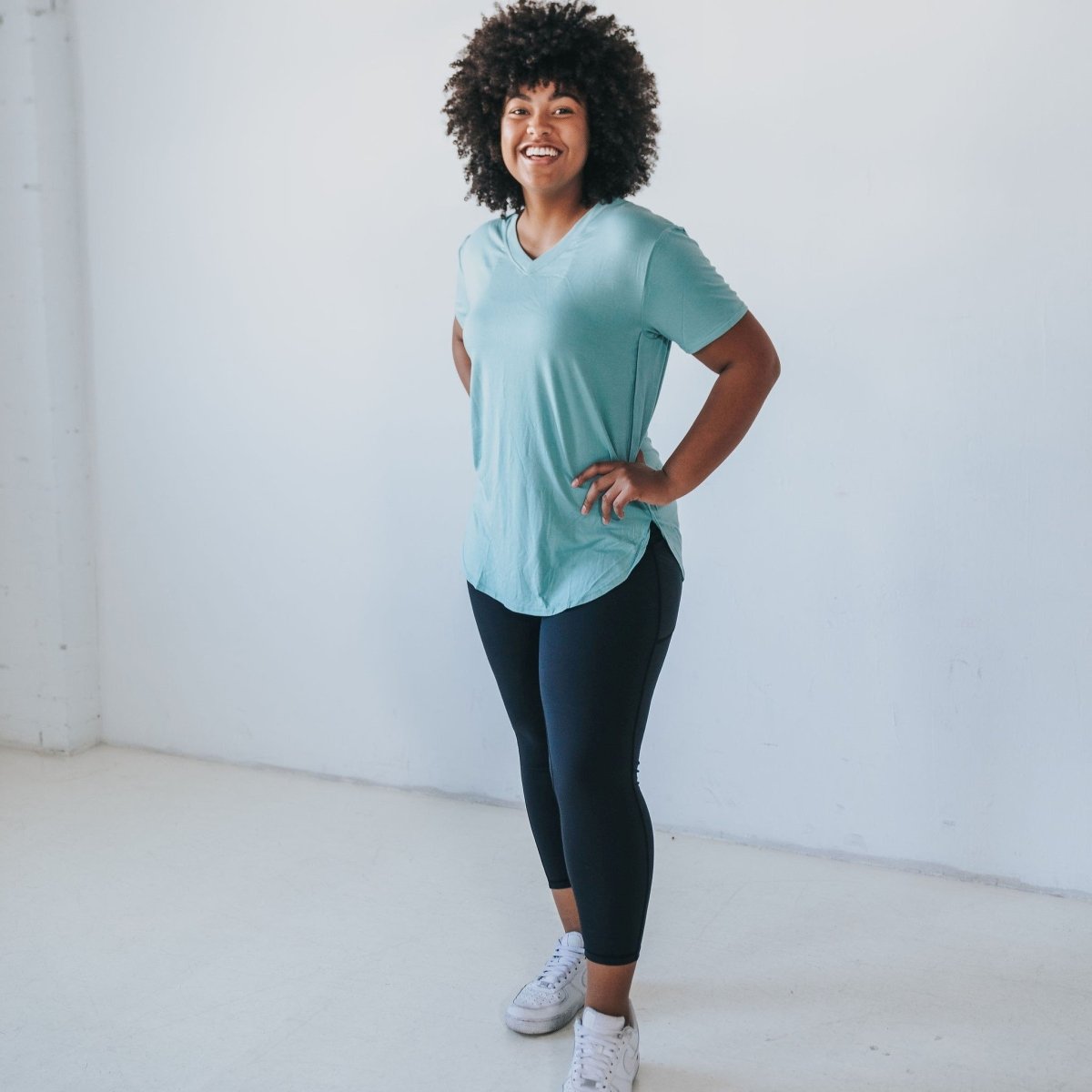 Boyfriend Tee - Seafoam - Senita Athletics