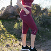 Break Free Capris - Merlot - Senita Athletics