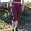 Break Free Capris - Merlot - Senita Athletics