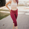 Break Free Capris - Merlot - Senita Athletics