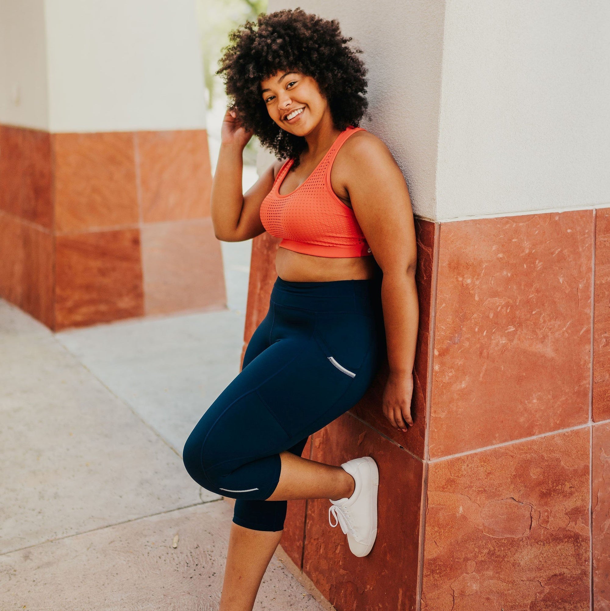 Break Free Capris - Navy - Senita Athletics