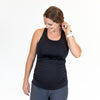 Bumpin' Maternity Tank - Black - Senita Athletics