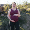 Bumpin' Maternity Tank - Merlot - Senita Athletics