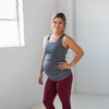 Bumpin' Maternity Tank - Smoke - Senita Athletics