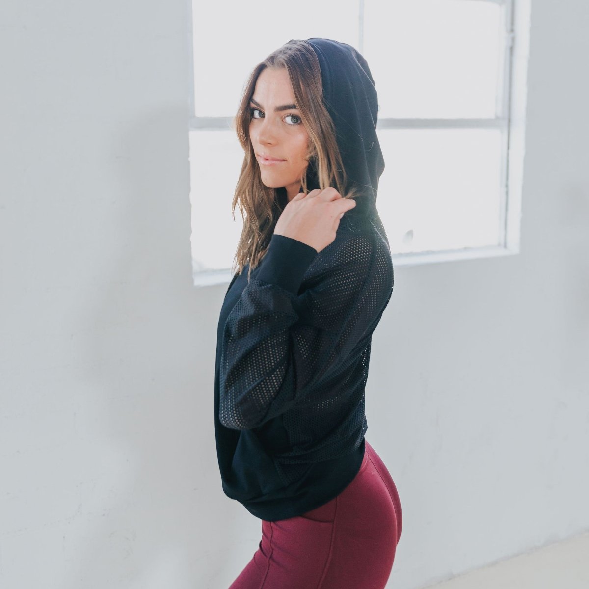 Champion Mesh Hoodie - Black - Senita Athletics