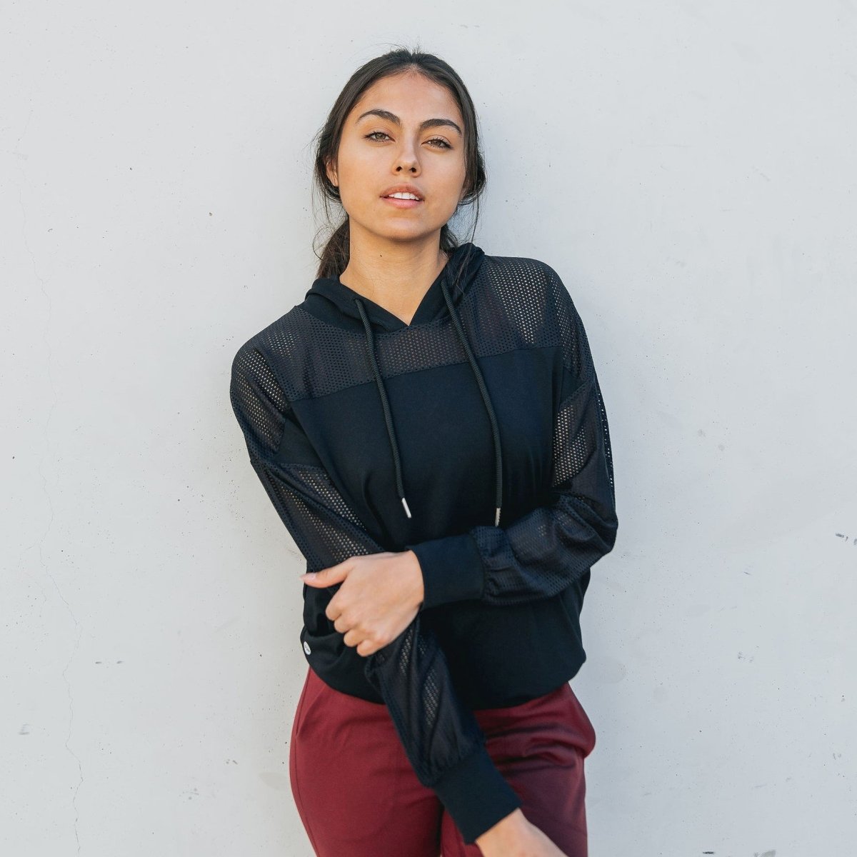 Champion Mesh Hoodie - Black - Senita Athletics