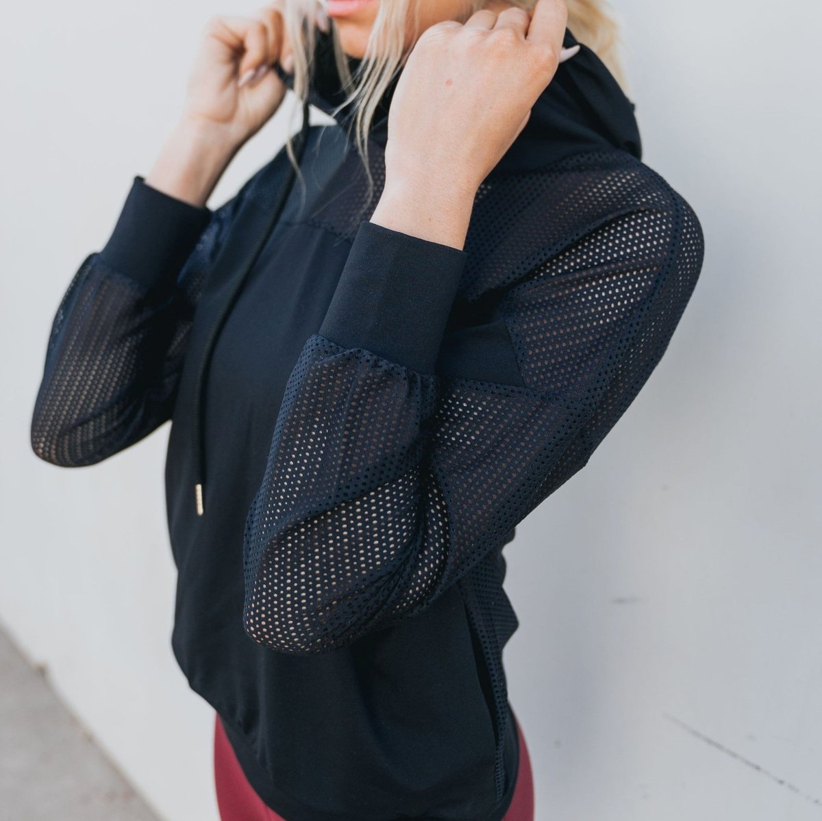 Champion Mesh Hoodie - Black - Senita Athletics